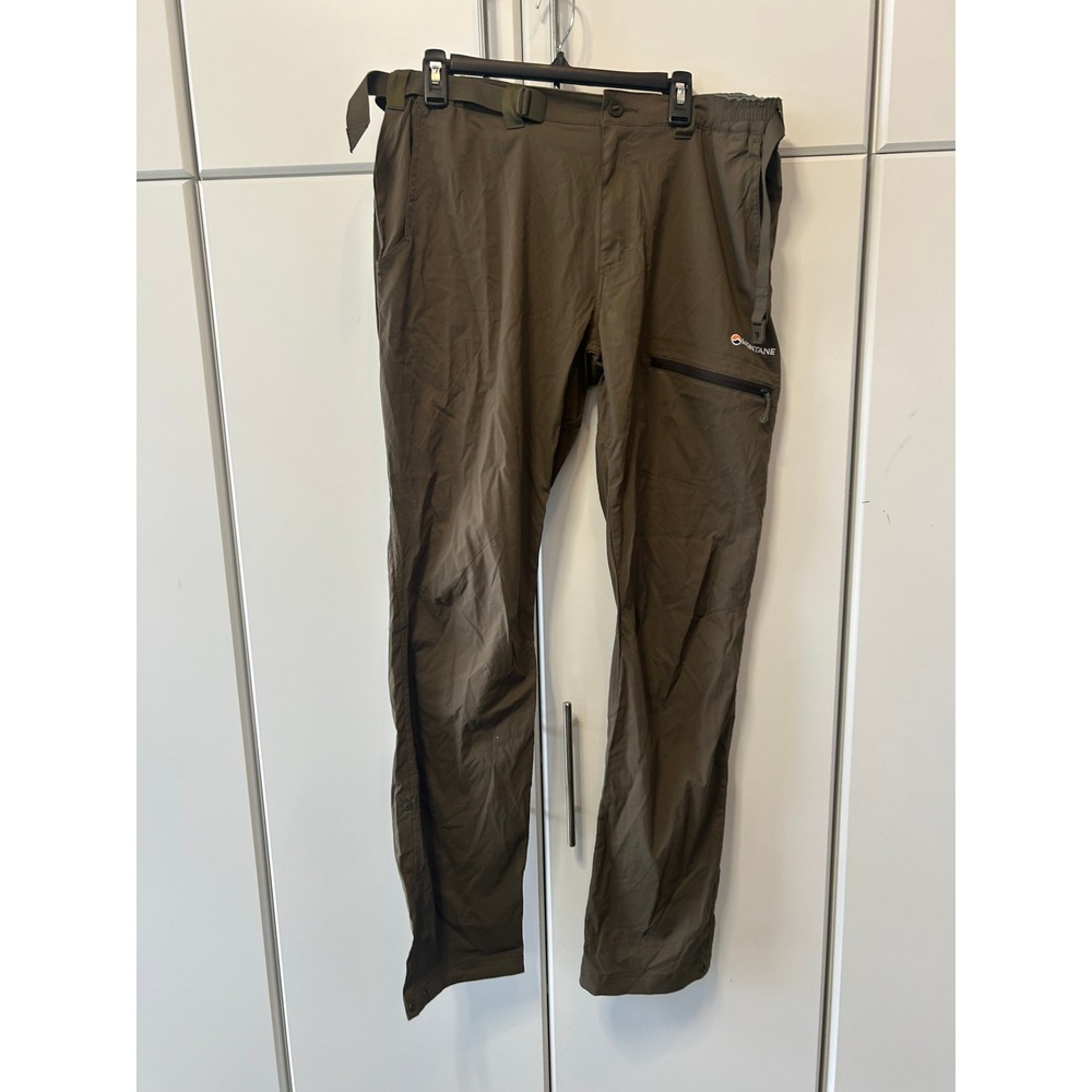 Montane Terra Pants Mens XXL Regular Olive Green Hiking Trekking Outdoor Trouser